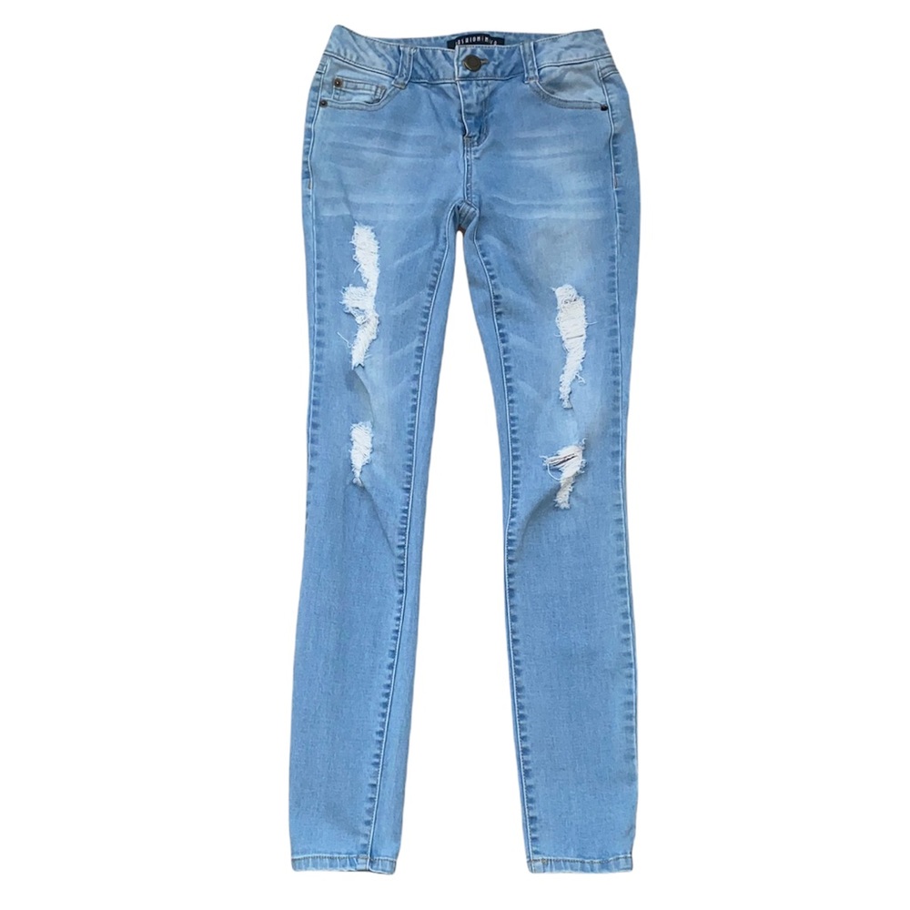 Fashion Nova Distressed Jeans‎ sz 3